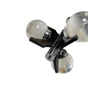 Vintage wooden suspension with Murano glass by Mazzega.