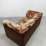 Vintage modular 2 seater sofa 'Graphic'