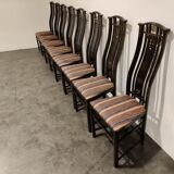 Dining chairs Umberto Asnago for Giorgetti, 1980s