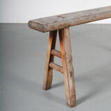 1950s Rustic wooden bench