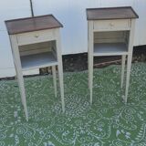 Pair of L.XVI style niche bedside tables