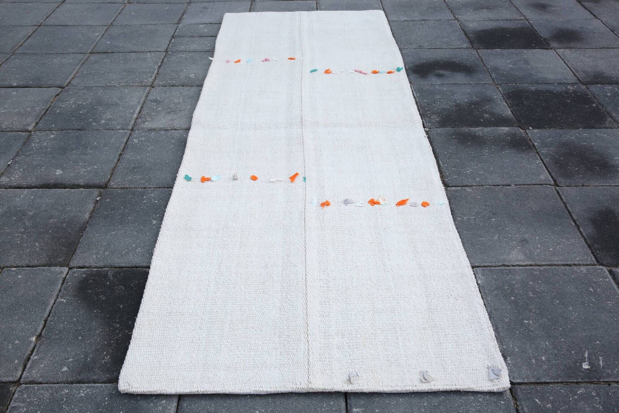 Vintage Minimal Runner For Hallway, Stairs Runner Rug, 71x196 Cm