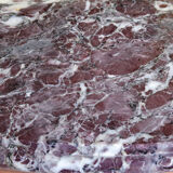 Louis XV chest of drawers marquetry and purple breccia marble