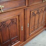 Armoire éclectique en chêne, design allemand, entre-deux-guerres, production : Allemagne