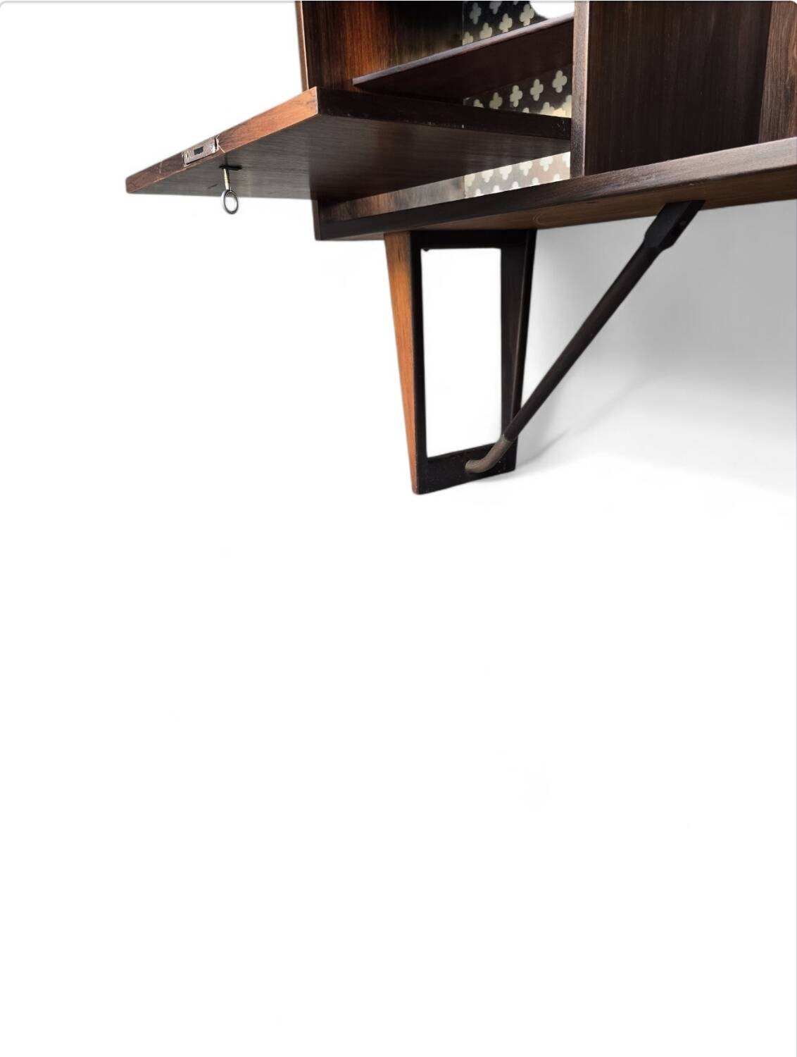 Midcentury Boomerang bureau van Peter Løvig Nielsen voor Hedensted
