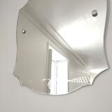 Old wall mirror chissed art deco 54x72cm