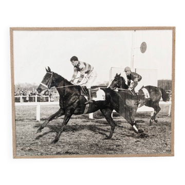 Photo équestre, champs de course, années 40
