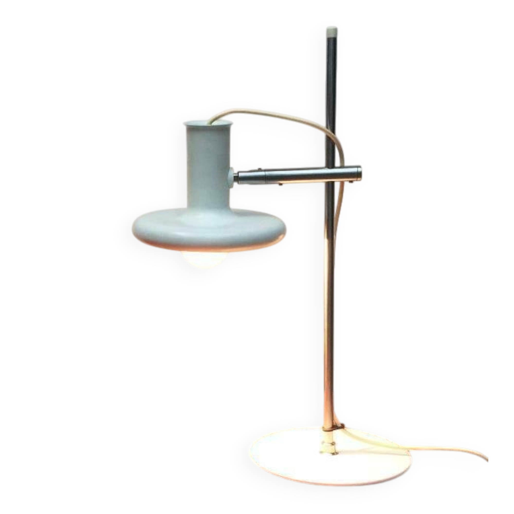 Optima table lamp from the Danish space age mid-century by Hans Due for Fog & Mørup, 1970s.