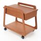 Sika Mobler sewing trolley, teak, Denmark, vintage, 1960s