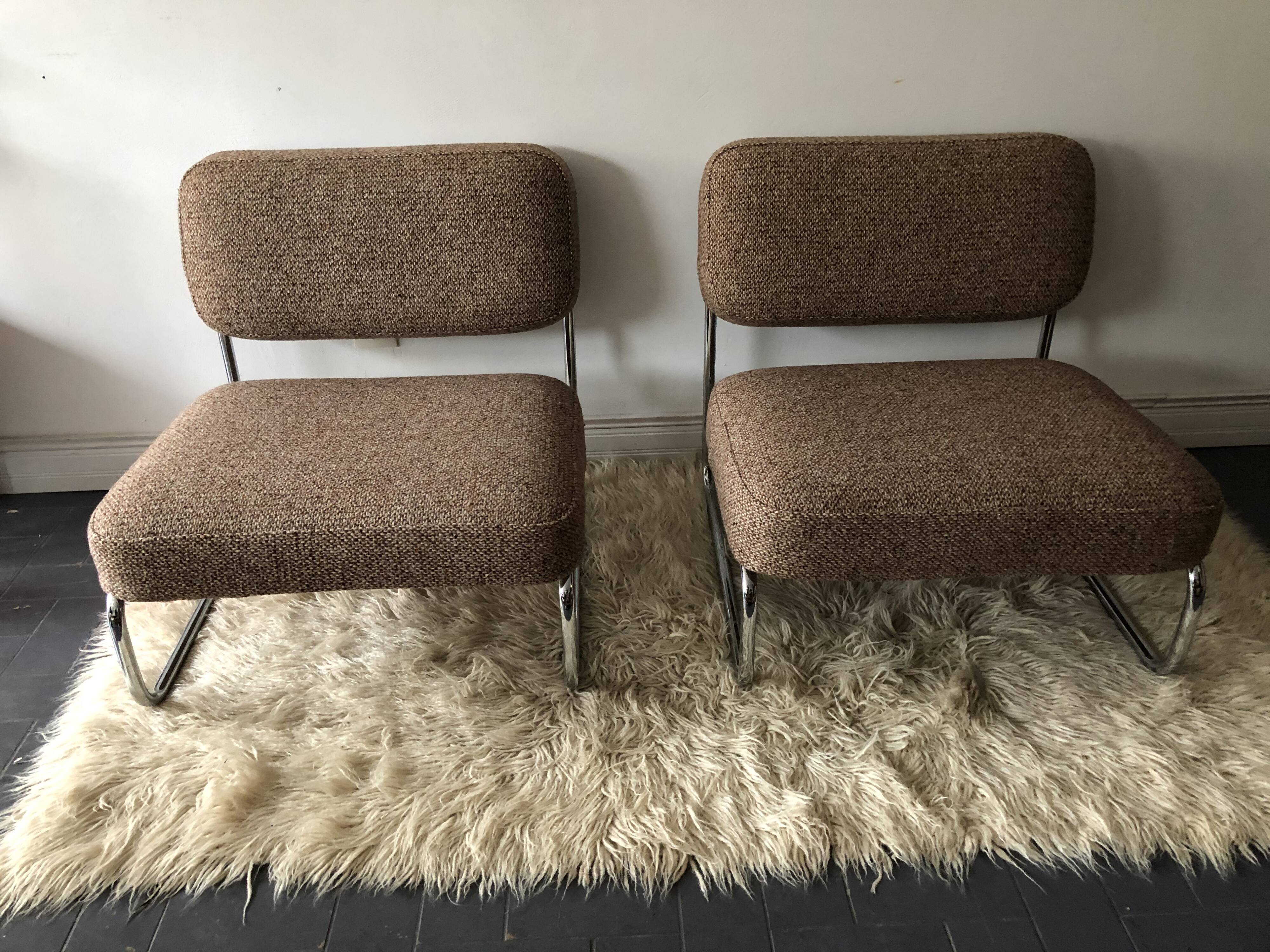 Duo de chauffeuses vintage, édition Airborne, années 60/70