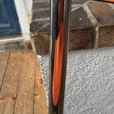 Lot of 4 vintage chairs in orange formica