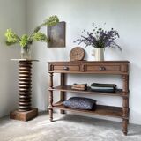Oak console drapery 1950