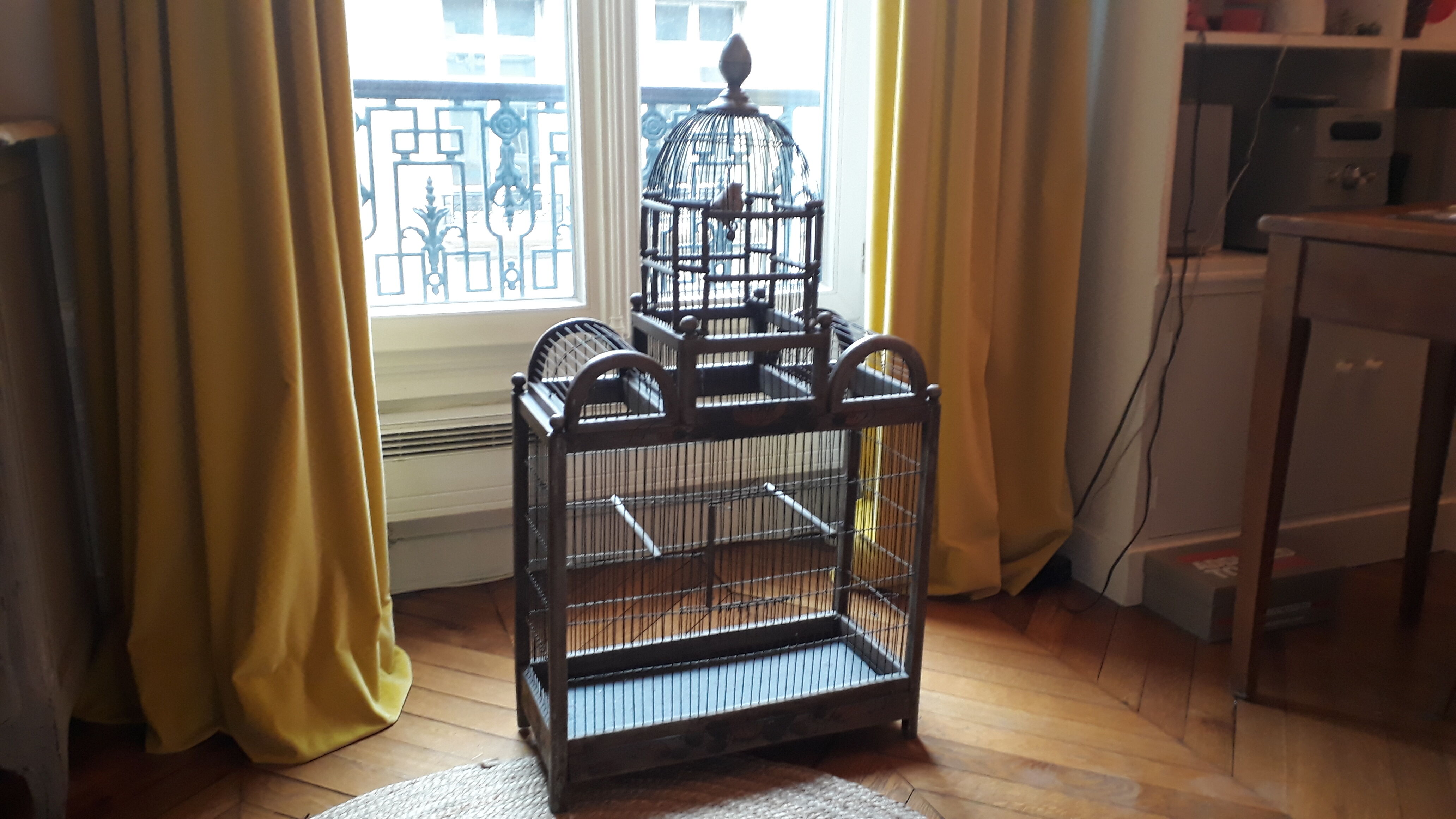 Cage à oiseaux ancienne