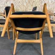 4 60s 70s chaise de salle à manger design danois chêne Danemark