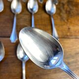 Twelve dessert spoons Alfénide Christofle