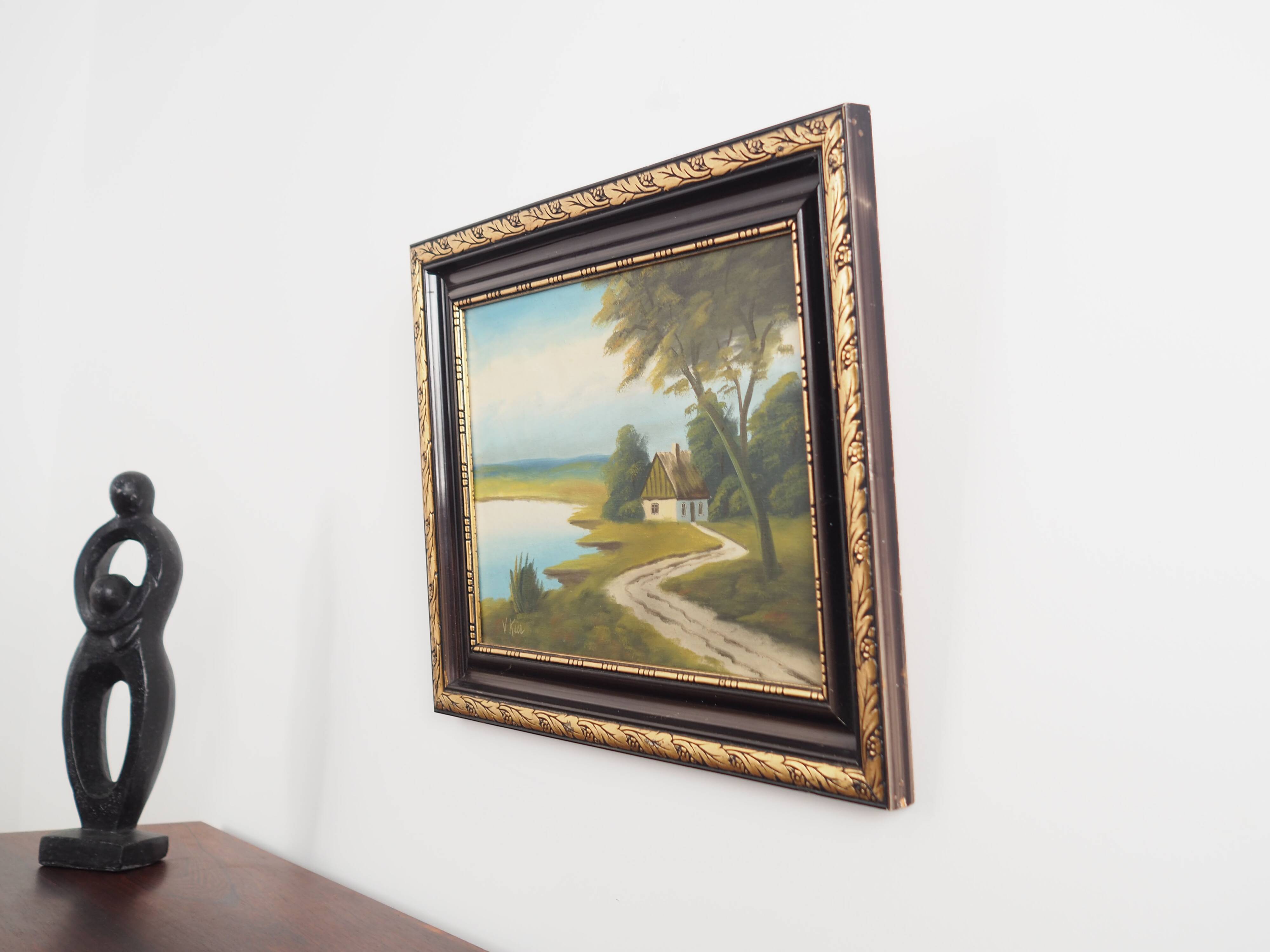 Painting „The Way to Home”, Scandinavian design, 1970s, by V. Kier