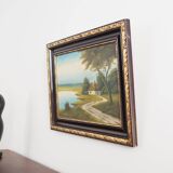 Painting „The Way to Home”, Scandinavian design, 1970s, by V. Kier