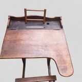 Modernist mahogany school desk