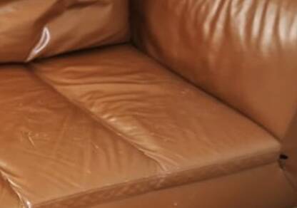 Camel leather sofa Ligne Roset