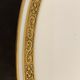 8 flat porcelain plates from Limoges Bernardaud, gilded Greek decoration, twentieth century