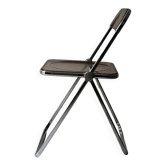 Chaise pliante en plexiglas et chrome, modele Plia de Giancarlo Piretti éd.Castelli, design 70