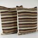 Set of 2 vintage kilim cushion covers 61x61 cm