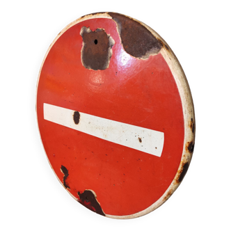 Enamelled plate prohibited meaning