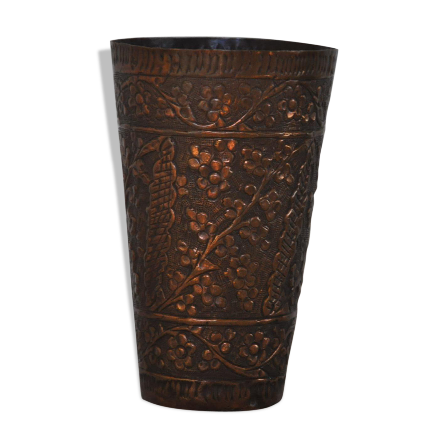 Vase copper ethnic vintage