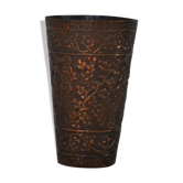 Vase en cuivre ethnique vintage