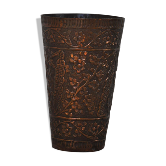 Vase copper ethnic vintage