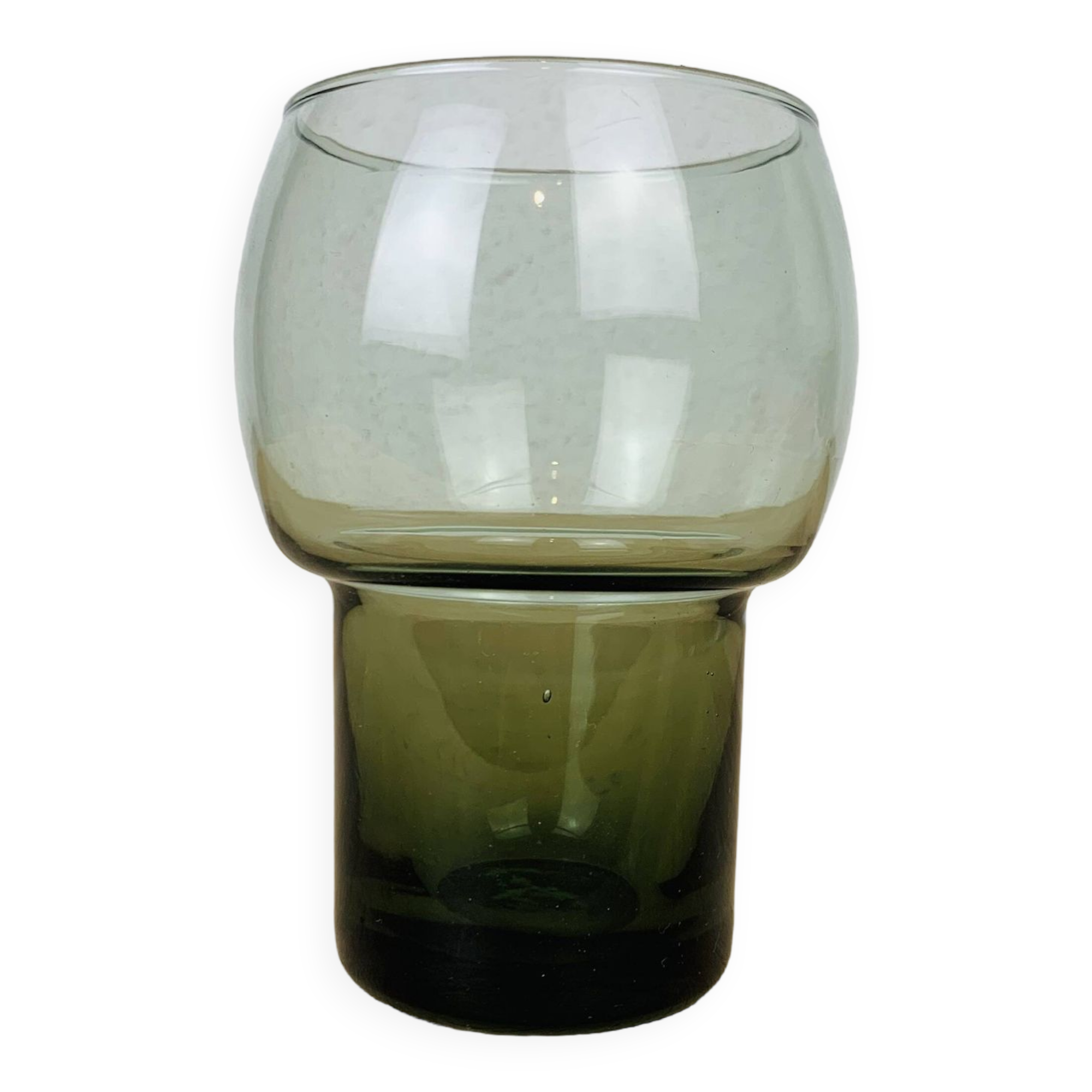 Smoked glass tealight candle holder