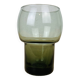 Smoked glass tealight candle holder