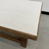 Modernist square coffee table in oak