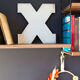 Enamelled letter X