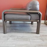 Orsay leather armchair by Gae Aulenty for Knoll