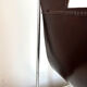 Leather and chrome magazine rack Brabantia