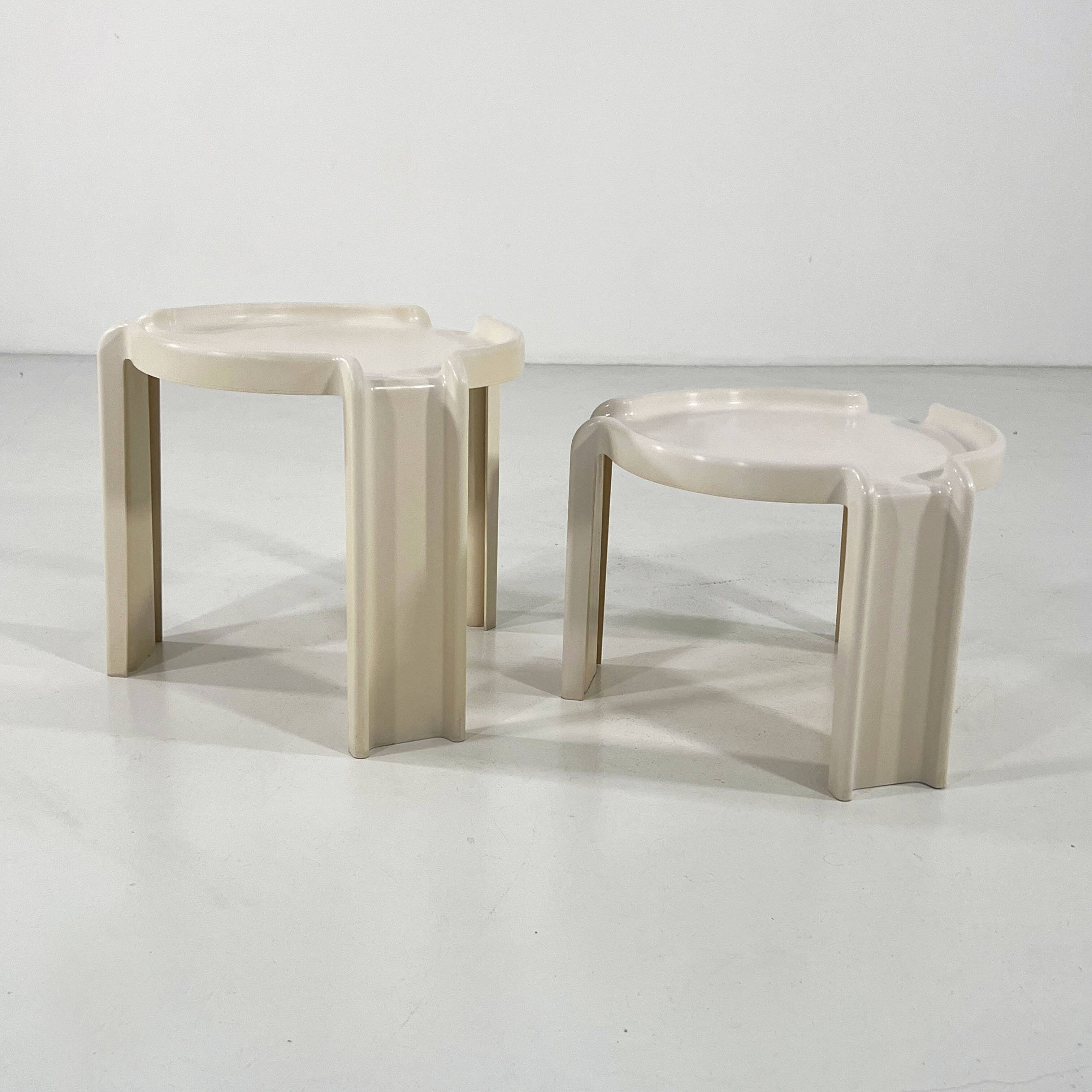 Pair of side tables by Giotto Stoppino for Kartell, 1970.