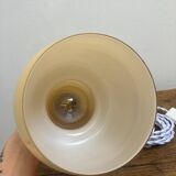 Lampe balade opaline jaune pale vintage