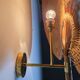 Large Vivai del Sud leaf-shaped wall sconce, Italy, circa 1970
