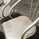 Industrial loft welded metal chairs