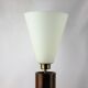 Massive rosewood lamp Denmark 1950