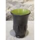 Black and green earthenware vase Blanche Letalle (1901-1990) St Clément circa 1950