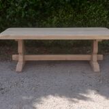 Table monastère chêne massif bois brut
