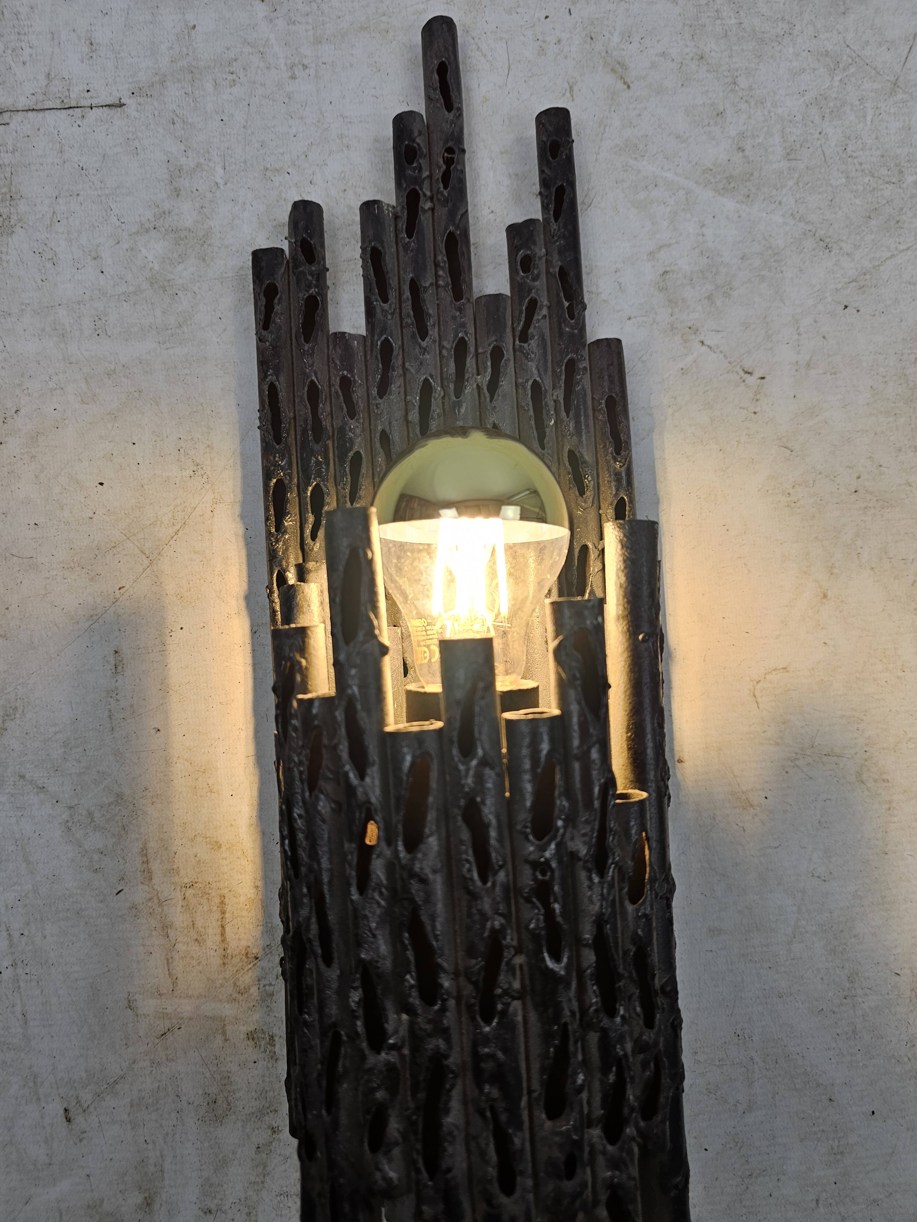 3 appliques Fantoni design italien brutaliste