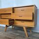 Commode 6 tiroirs vintage pieds compas 1950