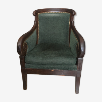 Old bergère armchair