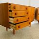 Buffet danois rétro vintage en teck du milieu du siècle par Domino Møbler