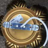 Vintage gold metal flower sconce