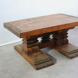 Brutalist elm coffee table