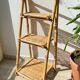 Vintage folding bamboo shelf 1950